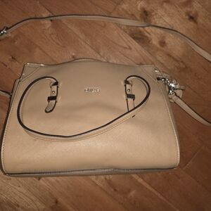GUESS Beige Shoulder Bag And Guess Wallet
